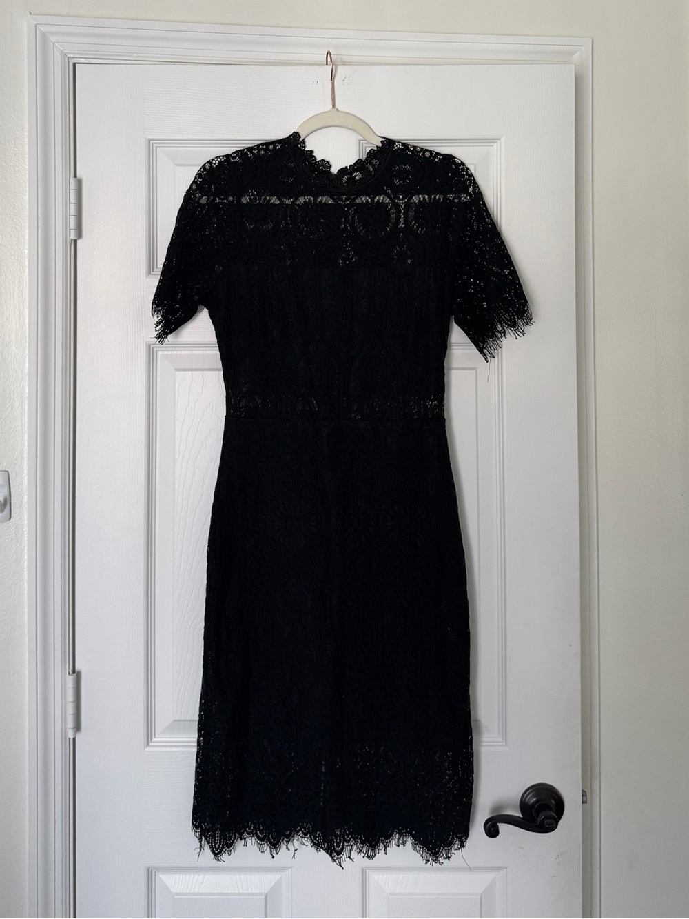 Lulus Black Lace Midi Dress